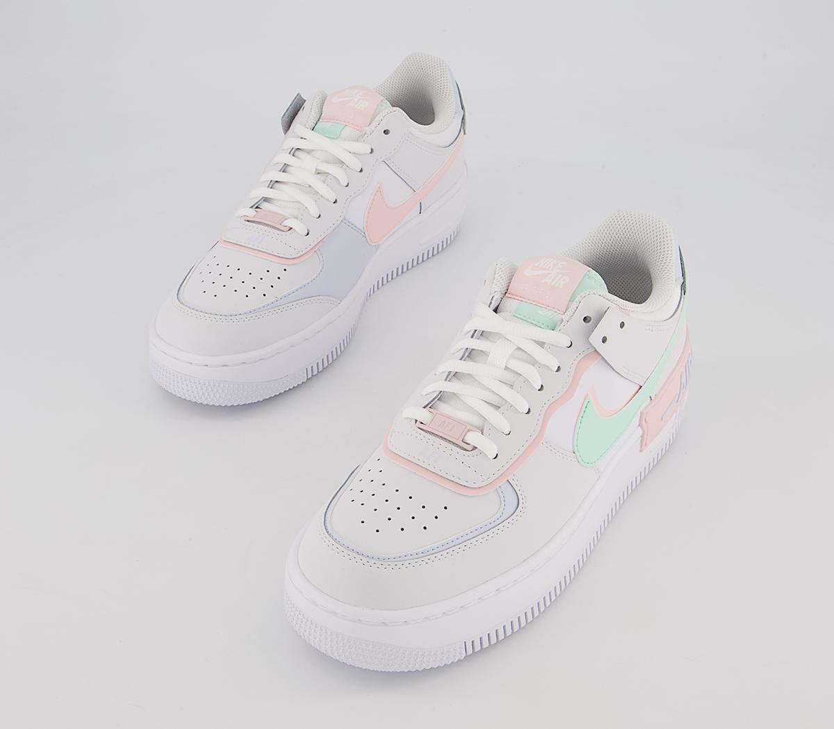 Nike Air Force 1 Shadow Trainers Nike Air Force 1 Shadow Trainers White Atmosphere Mint Foam Football Grey