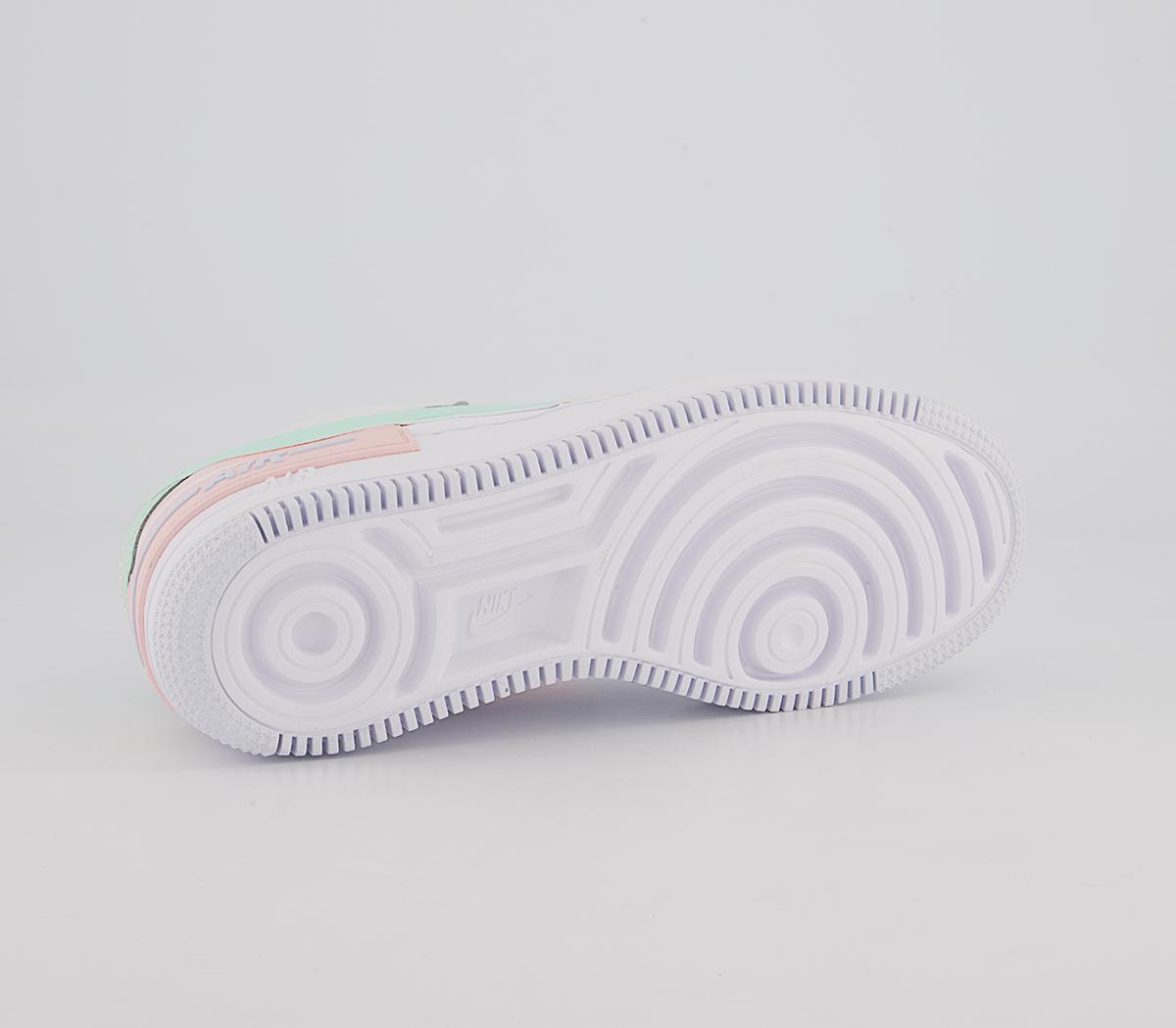 Nike Air Force 1 Shadow Trainers Nike Air Force 1 Shadow Trainers White Atmosphere Mint Foam Football Grey