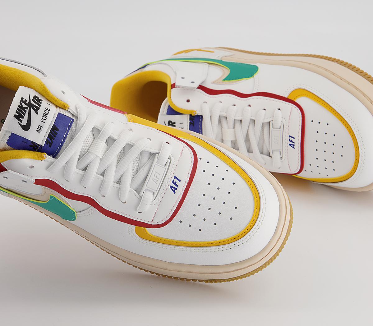 air force 1 shadow trainers white aurora green black