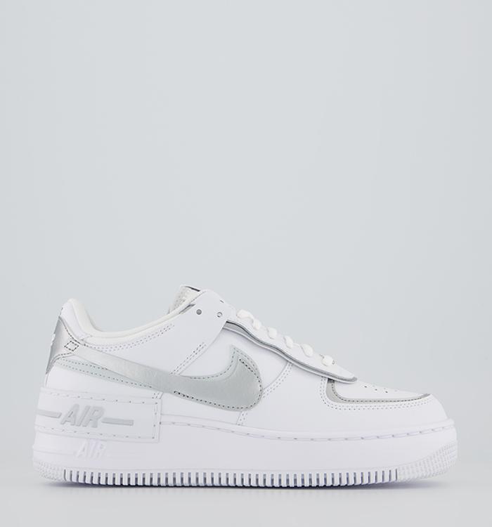 nike trainers silver tick