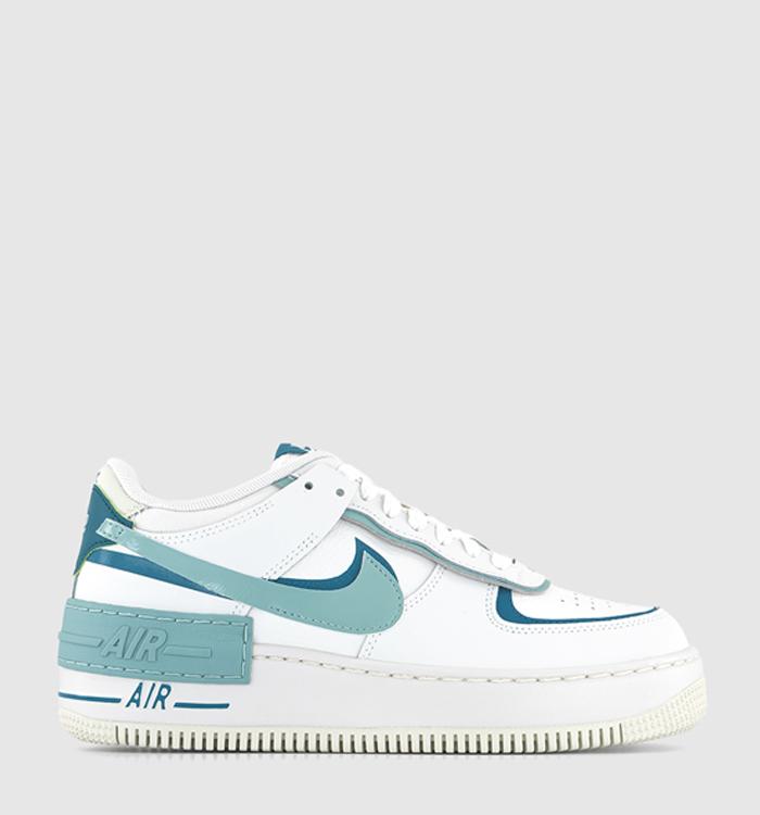 Nike Air Force 1 Shadow Trainers Summit White Mineral Industrial Blue