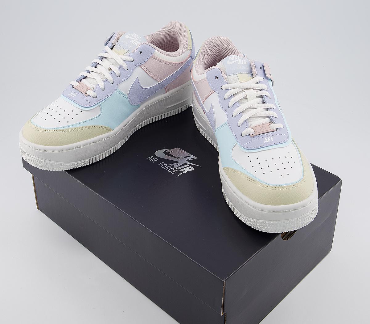 air force 1 shadow ghost glacier blue fossil rose