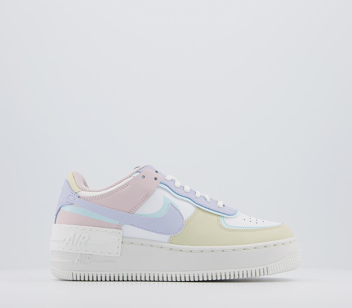 NikeAir Force 1 Shadow TrainersGhost Glacier Blue Fossil Rose
