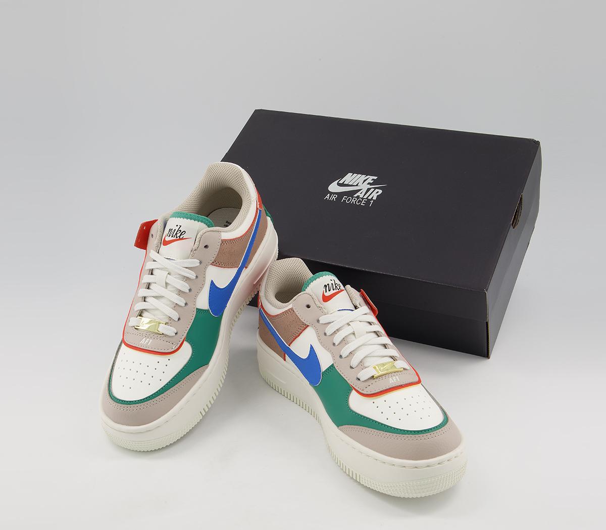 nike air force 1 shadow green noise