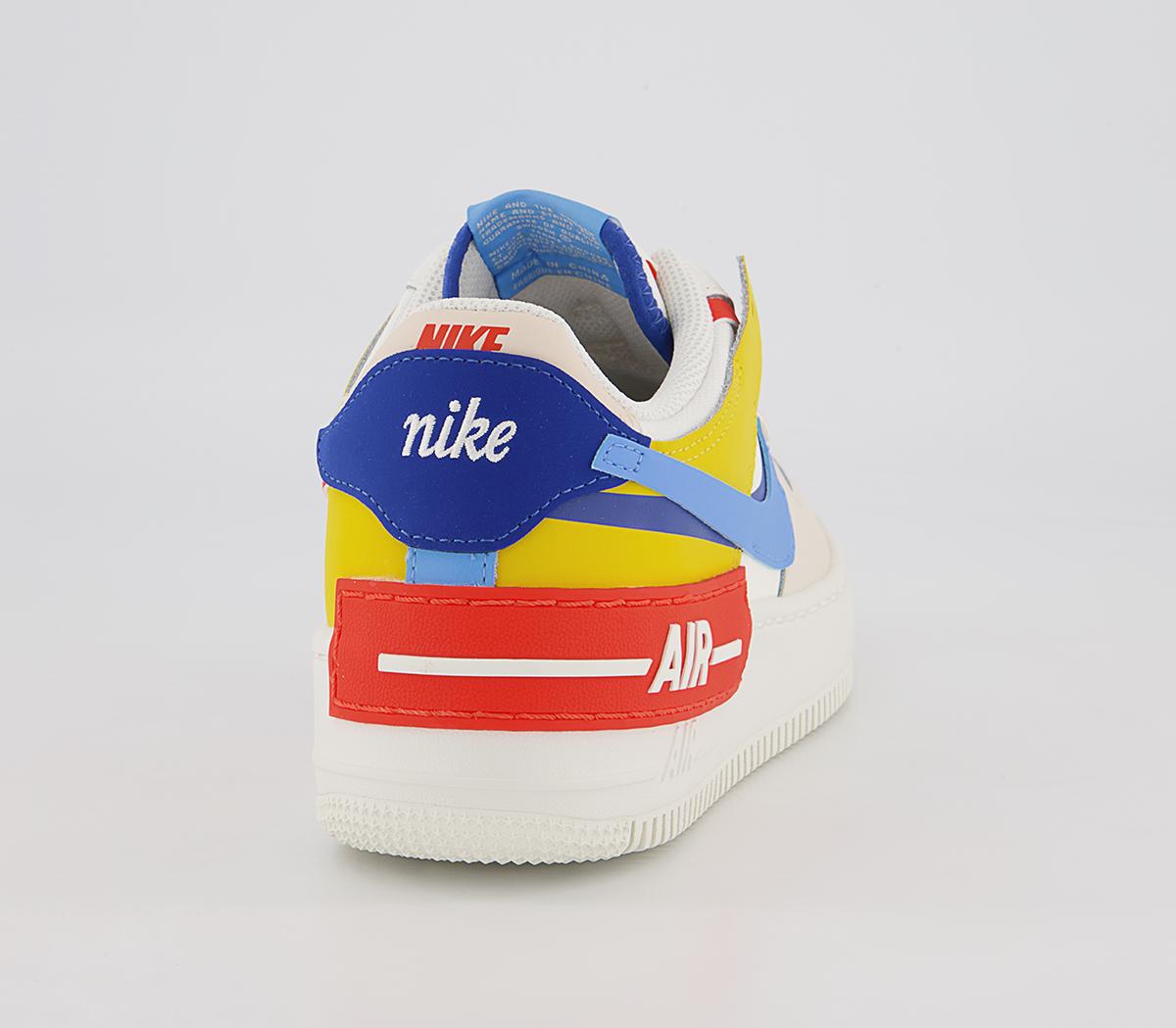 Nike Air Force 1 Shadow Trainers Nike Air Force 1 Shadow Trainers Sail University Blue Game Royal
