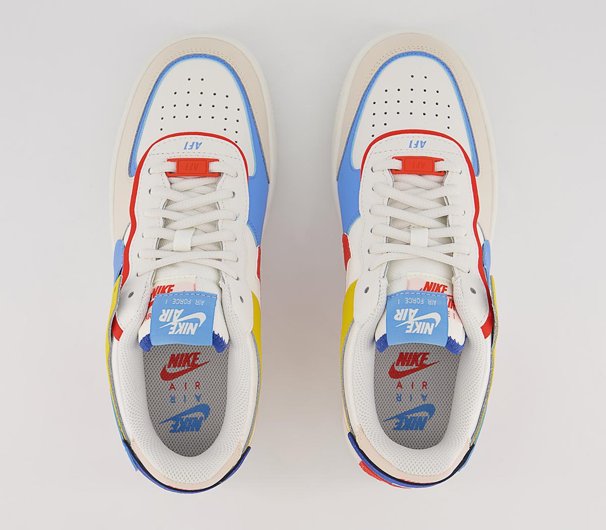 Nike Air Force 1 Shadow Trainers Nike Air Force 1 Shadow Trainers Sail University Blue Game Royal