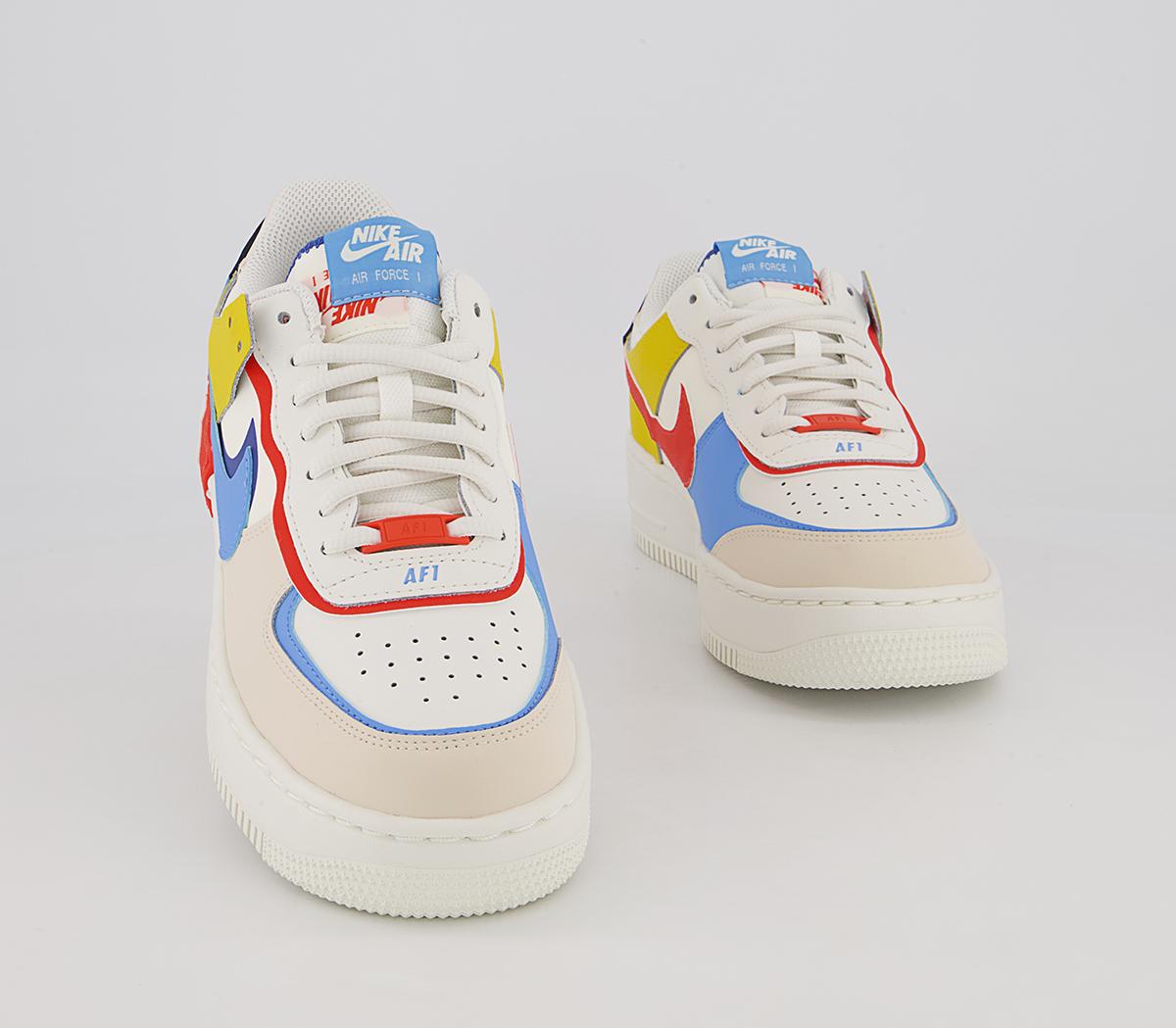 Nike Air Force 1 Shadow Trainers Nike Air Force 1 Shadow Trainers Sail University Blue Game Royal
