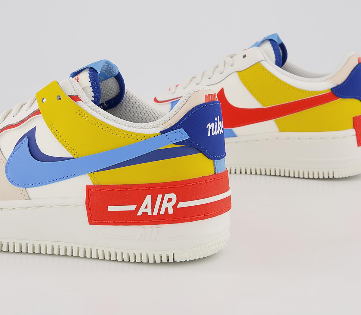 Nike Air Force 1 Shadow Trainers Nike Air Force 1 Shadow Trainers Sail University Blue Game Royal