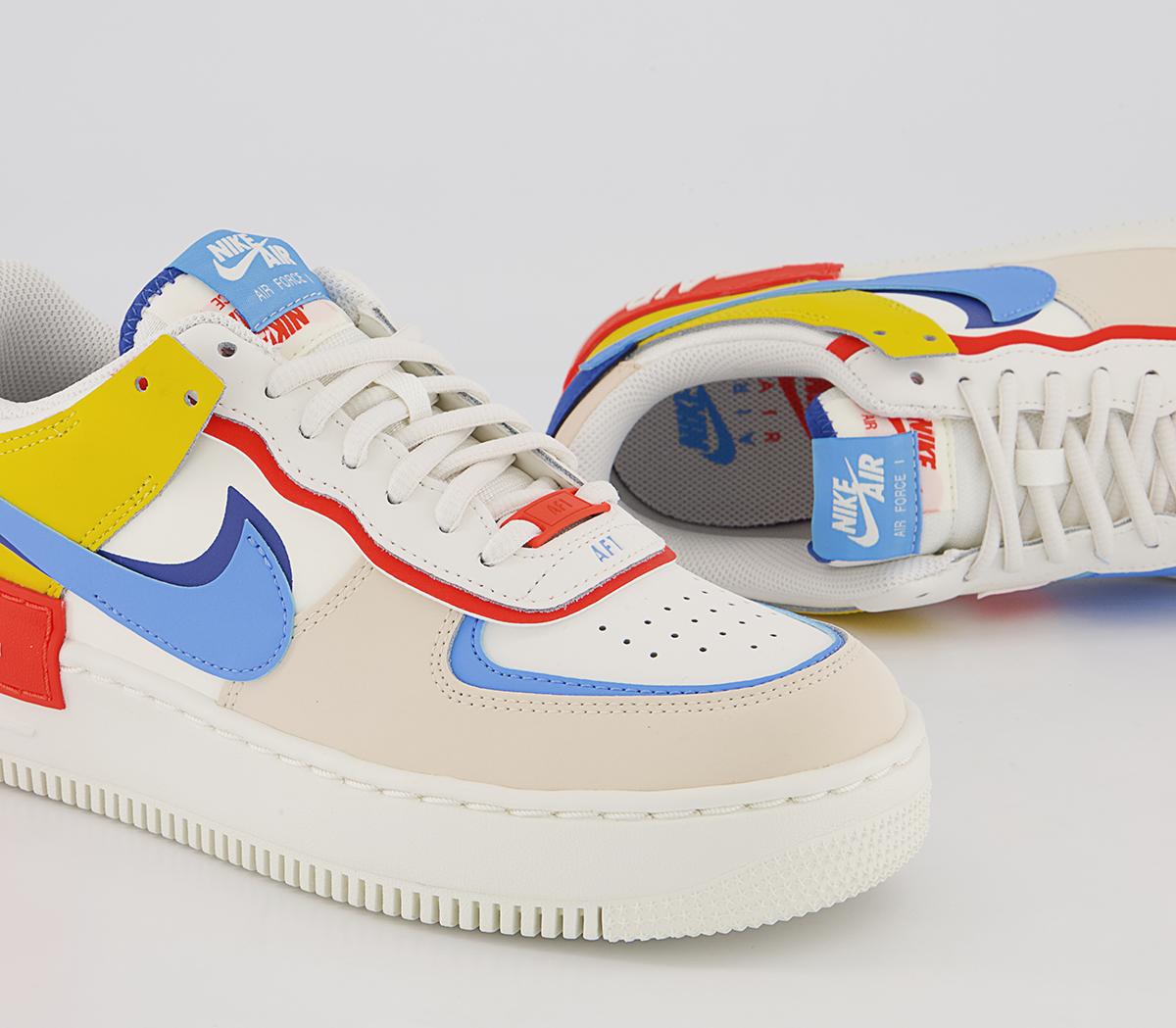 Nike Air Force 1 Shadow Trainers Nike Air Force 1 Shadow Trainers Sail University Blue Game Royal