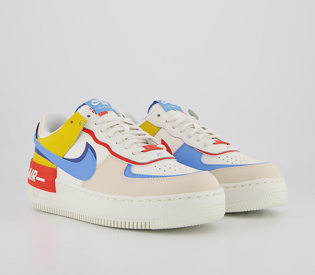 Nike Air Force 1 Shadow Trainers Nike Air Force 1 Shadow Trainers Sail University Blue Game Royal