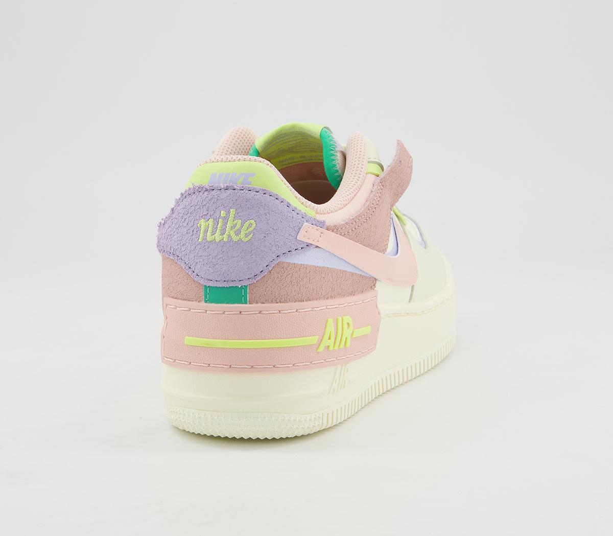 NikeAir Force 1 Shadow TrainersCashmere Pale Coral Pure Violet Pink