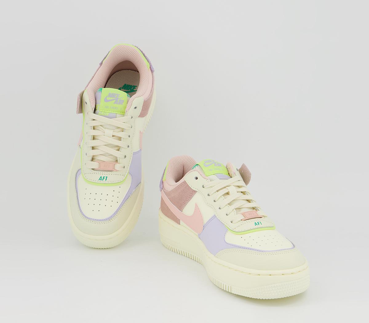 NikeAir Force 1 Shadow TrainersCashmere Pale Coral Pure Violet Pink