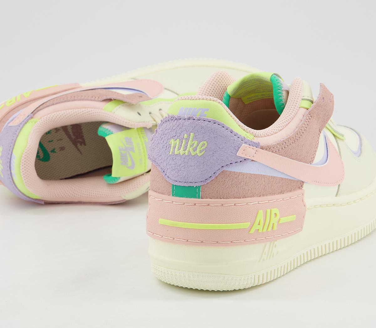NikeAir Force 1 Shadow TrainersCashmere Pale Coral Pure Violet Pink
