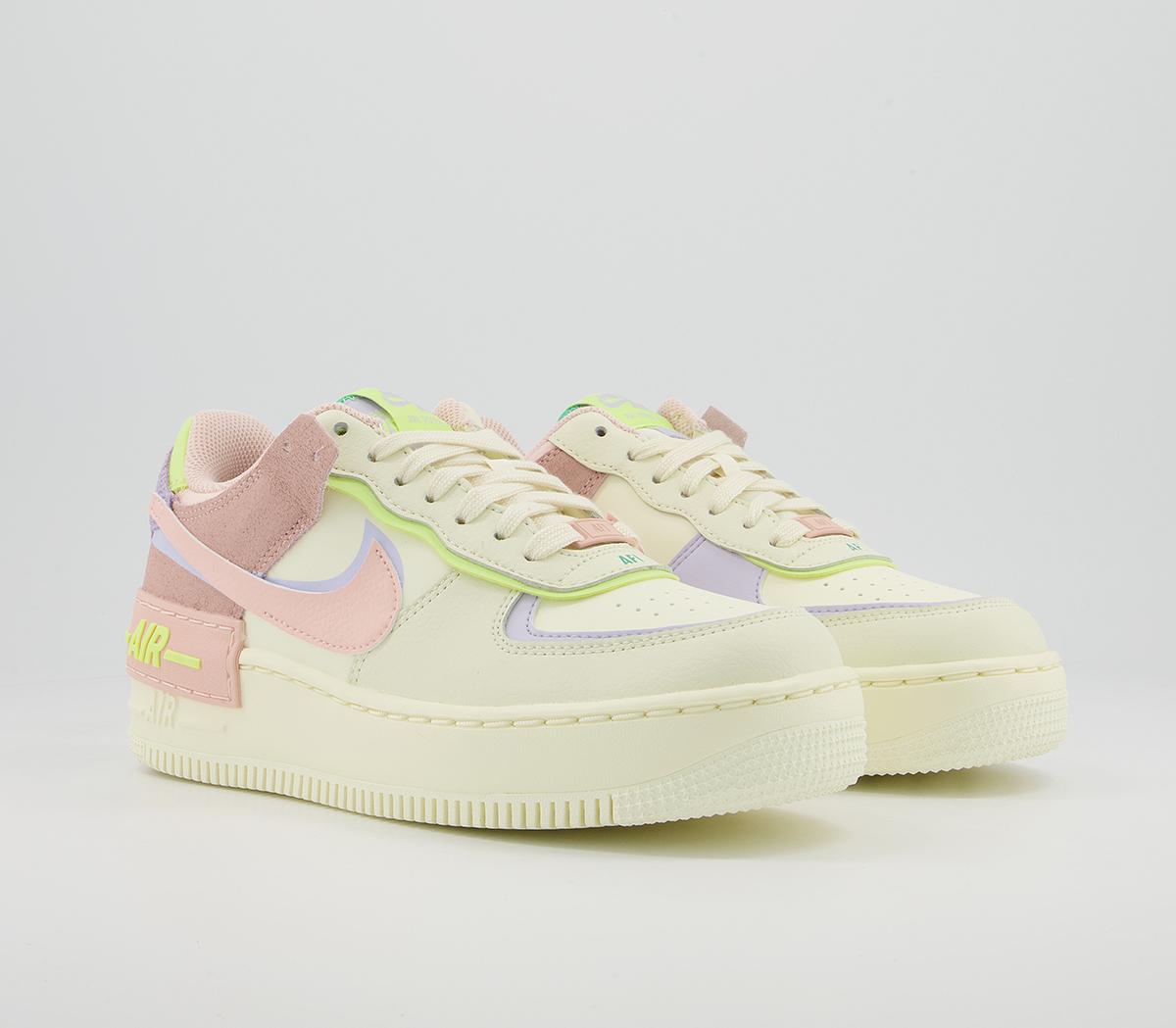 NikeAir Force 1 Shadow TrainersCashmere Pale Coral Pure Violet Pink