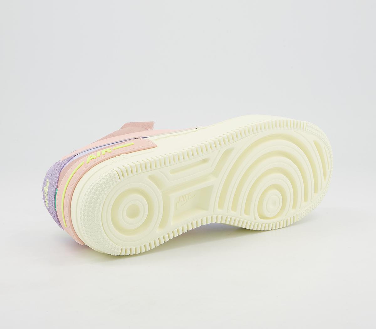 NikeAir Force 1 Shadow TrainersCashmere Pale Coral Pure Violet Pink