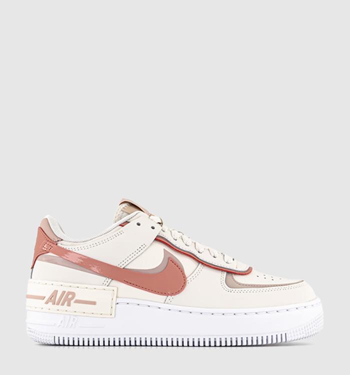 Nike Sportswear AIR FORCE 1 SHADOW - Trainers - summit white/universal red /black/white/coconut milk/off-white 