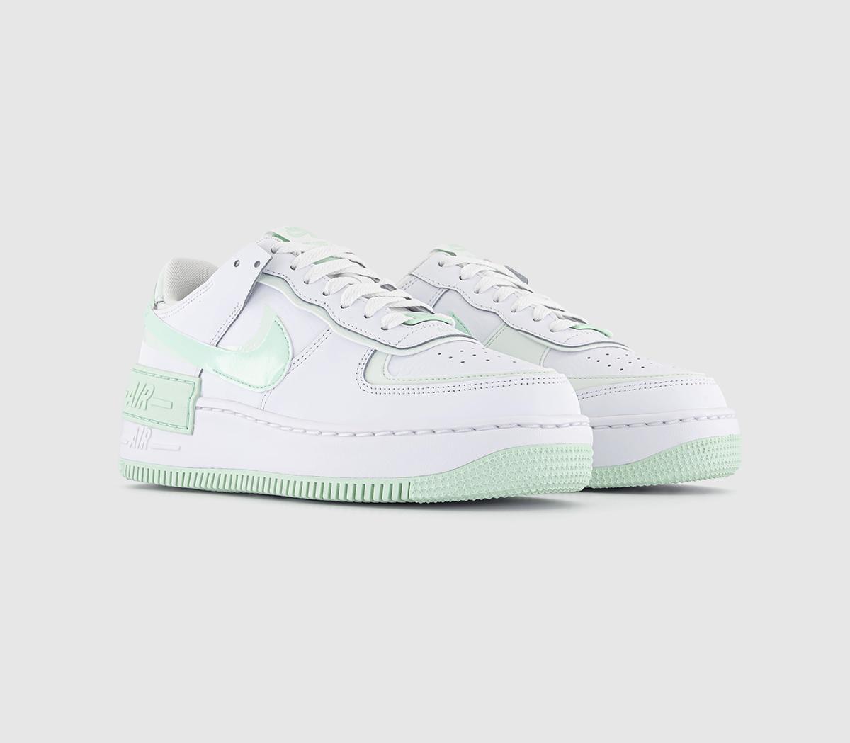 NikeAir Force 1 Shadow TrainersWhite Mint Foam Barely Green