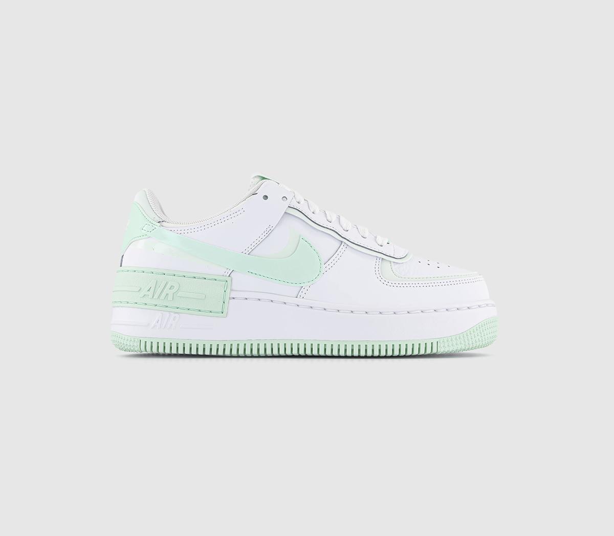 NikeAir Force 1 Shadow TrainersWhite Mint Foam Barely Green