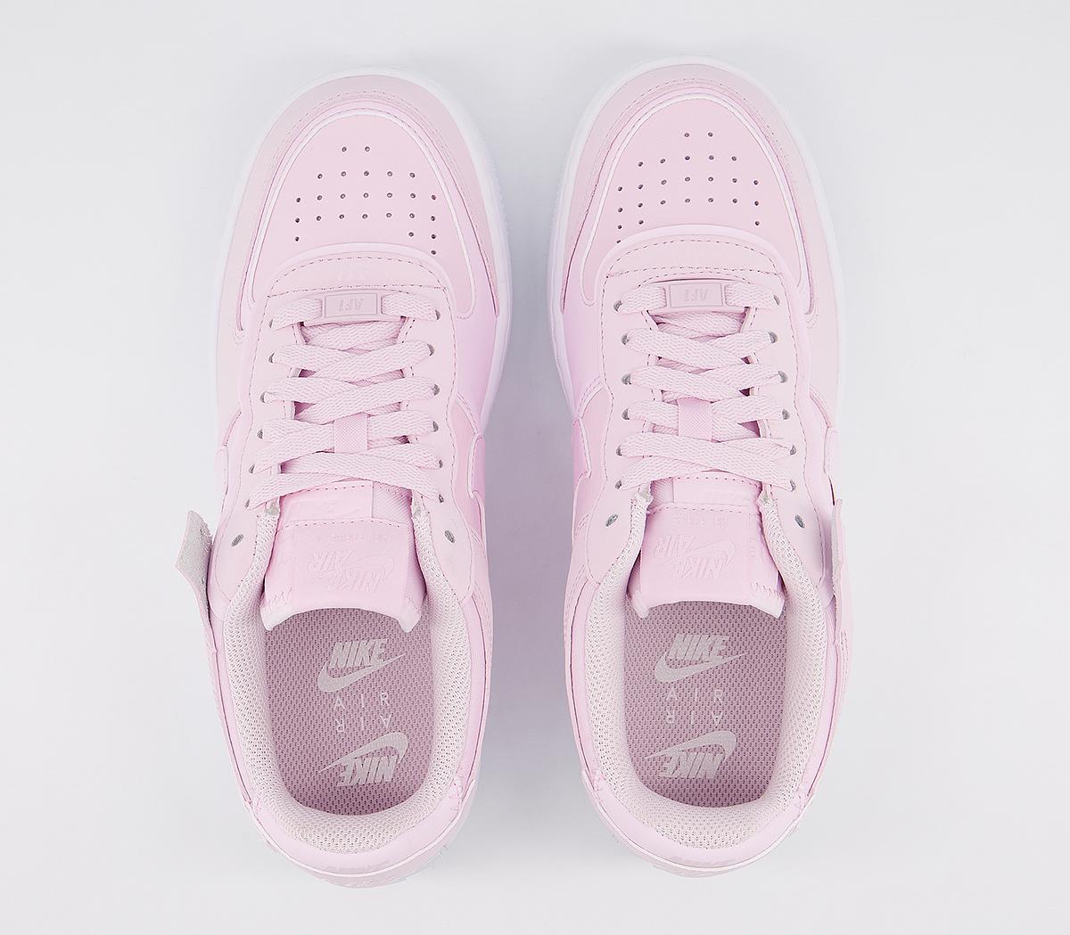 air force 1 shadow trainers pink foam white