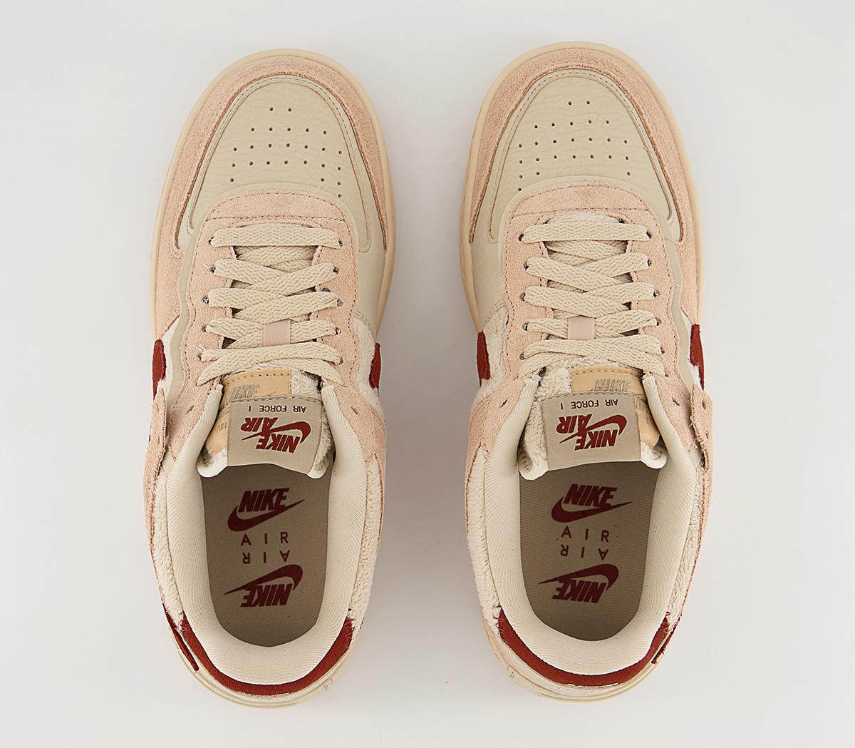 Nike Air Force 1 Shadow Trainers Nike Air Force 1 Shadow Trainers Shimmer Mars Stone Sanddrift Pearl White