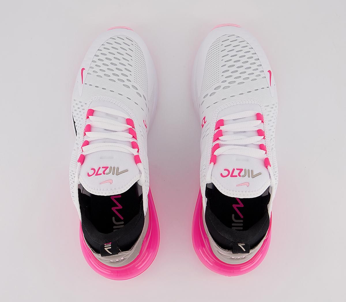 Nike Air Max 270 Trainers White Artic Punch Hyper Pink Womens Trainers