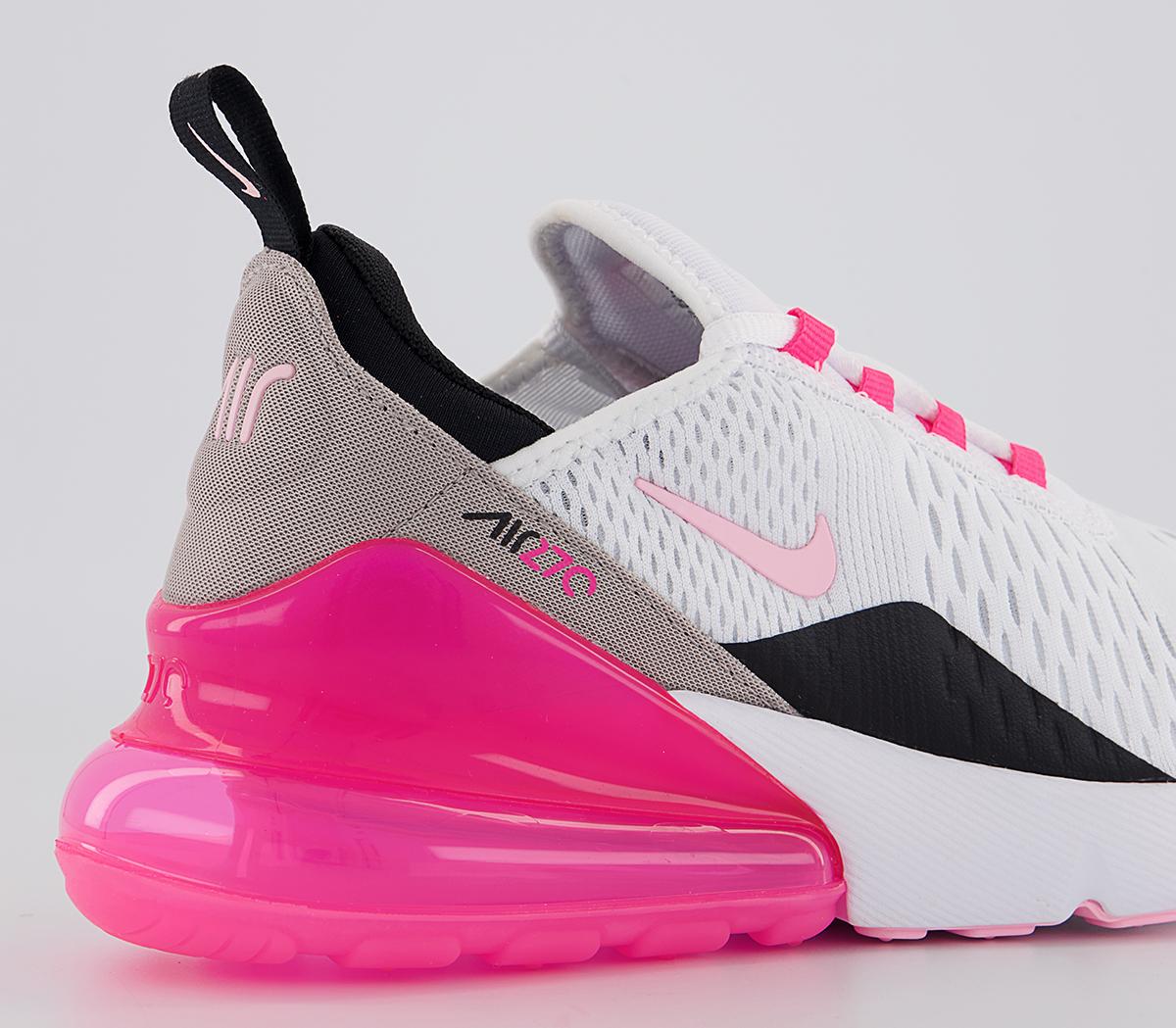 Nike Air Max 270 Trainers White Artic Punch Hyper Pink - Nike Air Max