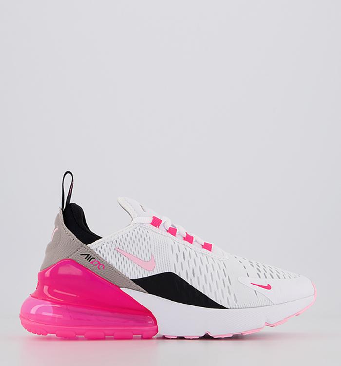 Nike Air Max 270 Trainers White Artic Punch Hyper Pink