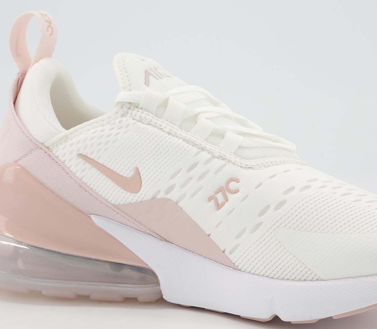 Nike Air Max 270 Trainers Summit White Pink Oxford Barely Rose