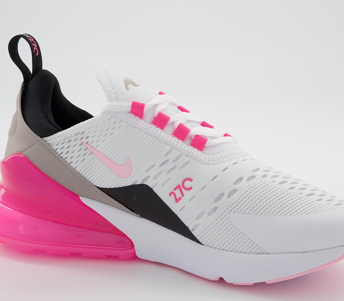 Nike Air Max 270 Trainers White Artic Punch Hyper Pink Black