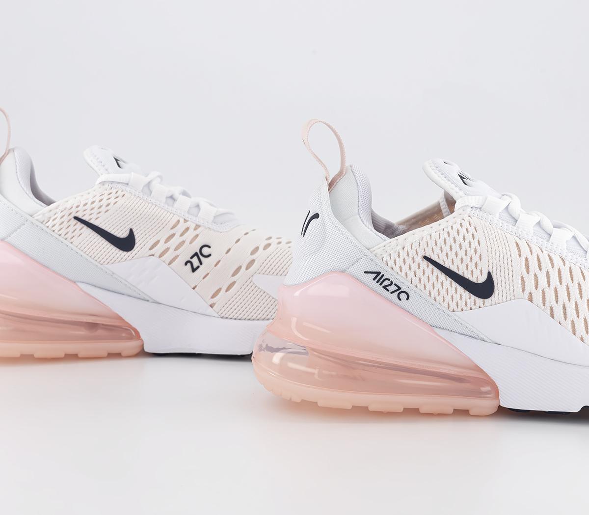 nike air max 270 white midnight navy