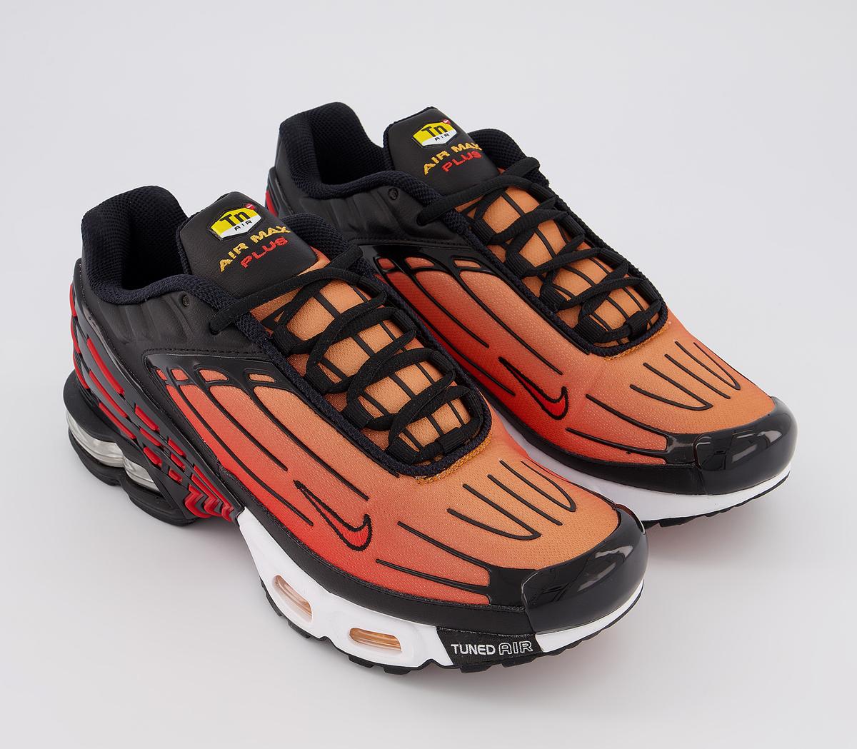 Nike Air Max Plus 3 Black Pimento Bright Ceramic Resin White Black ...