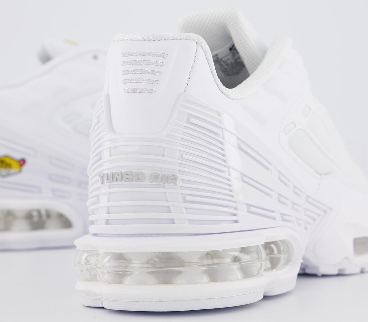 nike tuned 3 white junior