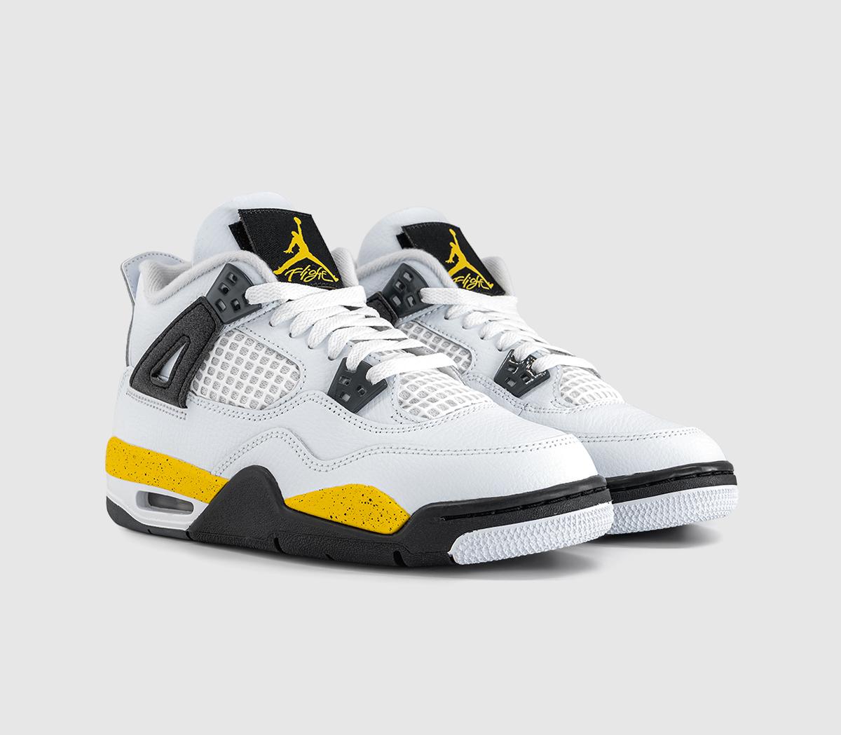 JordanAir Jordan 4 Gs TrainersWhite Yellow Black