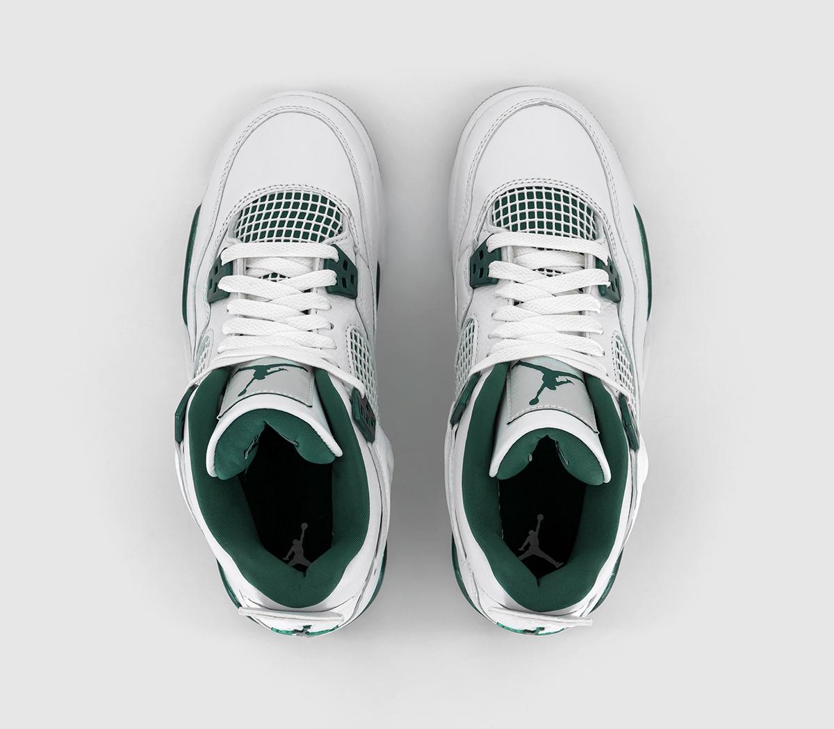 JordanAir Jordan 4 GS TrainersWhite Oxidized Green White Neutral Grey