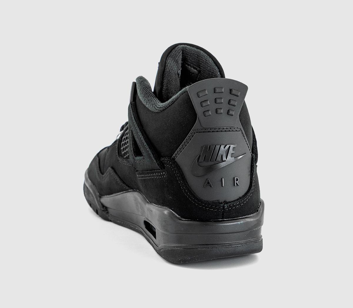 JordanAir Jordan 4 GS TrainersBlack Black Lt Graphite