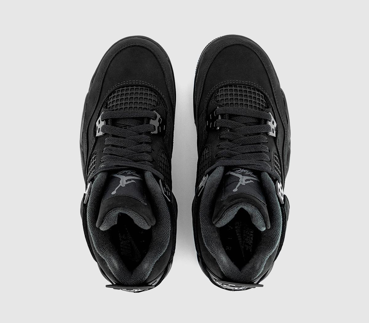 JordanAir Jordan 4 GS TrainersBlack Black Lt Graphite