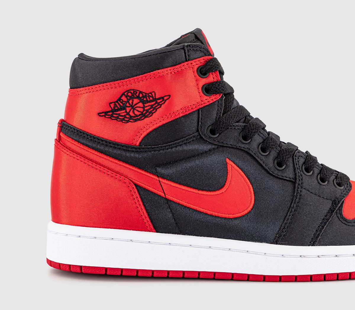 Jordan Air Jordan 1 High Trainers Black University Red White - Men's ...