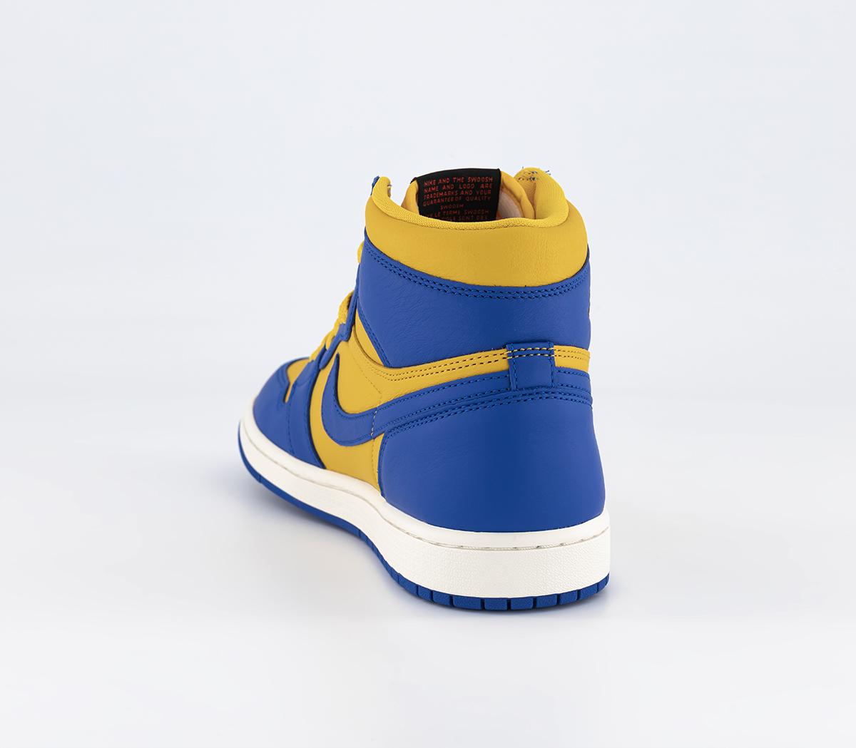 JordanAir Jordan 1 High Trainers Varsity Maize Game Royal Sail Black Fire