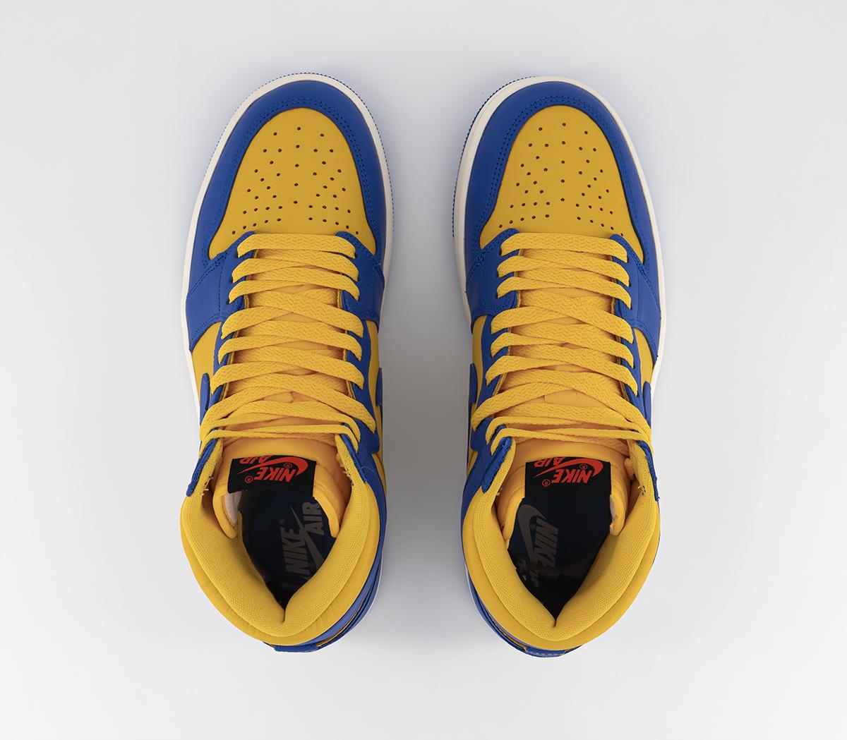 JordanAir Jordan 1 High Trainers Varsity Maize Game Royal Sail Black Fire