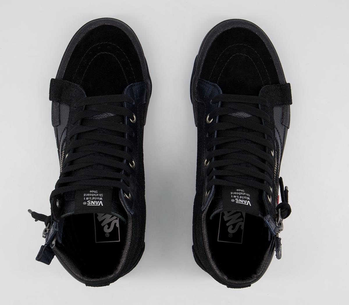 Vans Sk8 Hi Cap Trainers Vans Sk8 Hi Cap Trainers Black True White