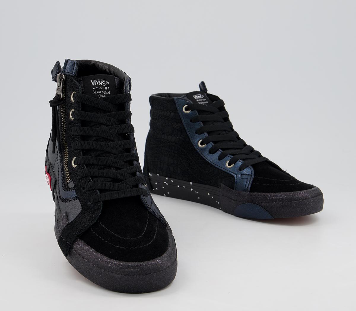 Vans Sk8 Hi Cap Trainers Vans Sk8 Hi Cap Trainers Black True White