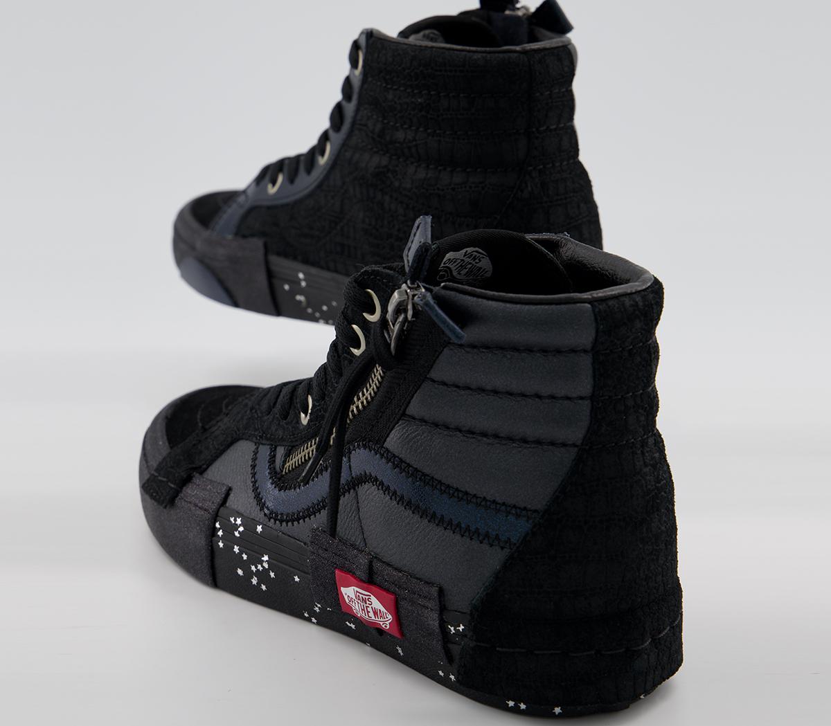 Vans Sk8 Hi Cap Trainers Vans Sk8 Hi Cap Trainers Black True White