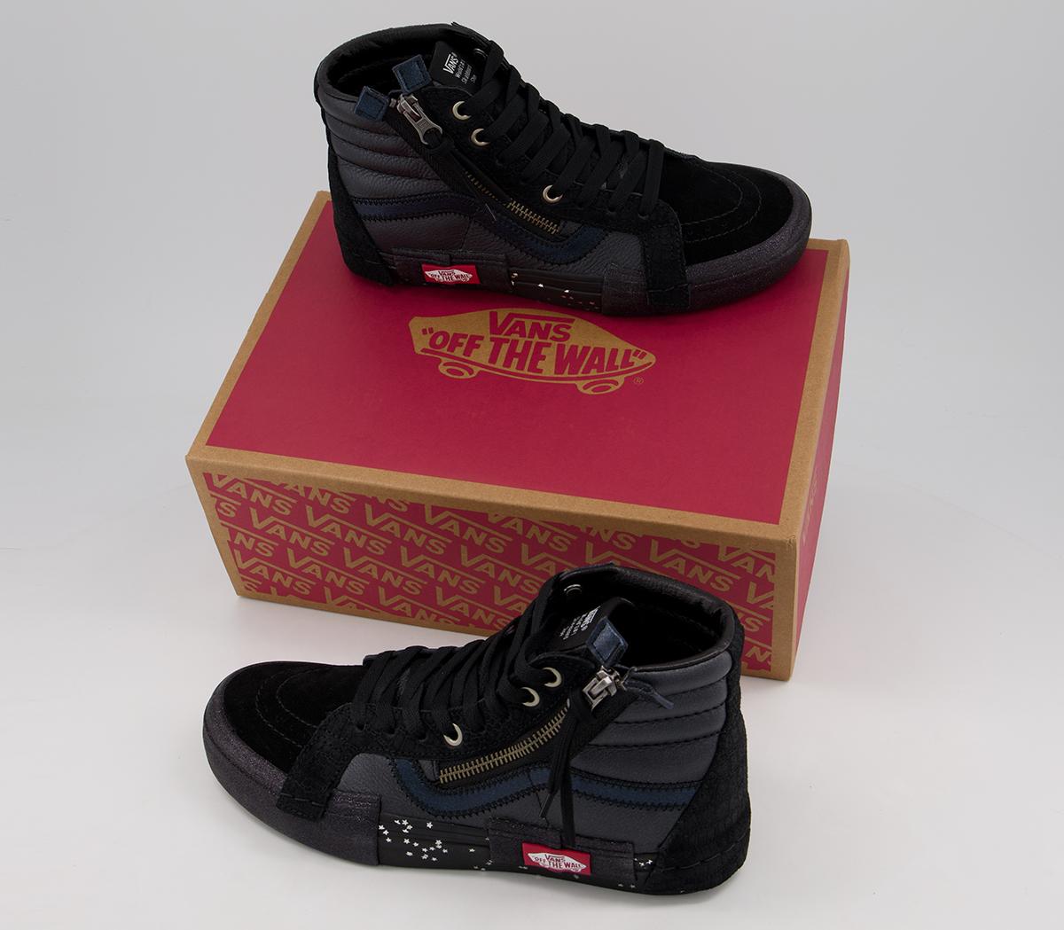 Vans Sk8 Hi Cap Trainers Vans Sk8 Hi Cap Trainers Black True White