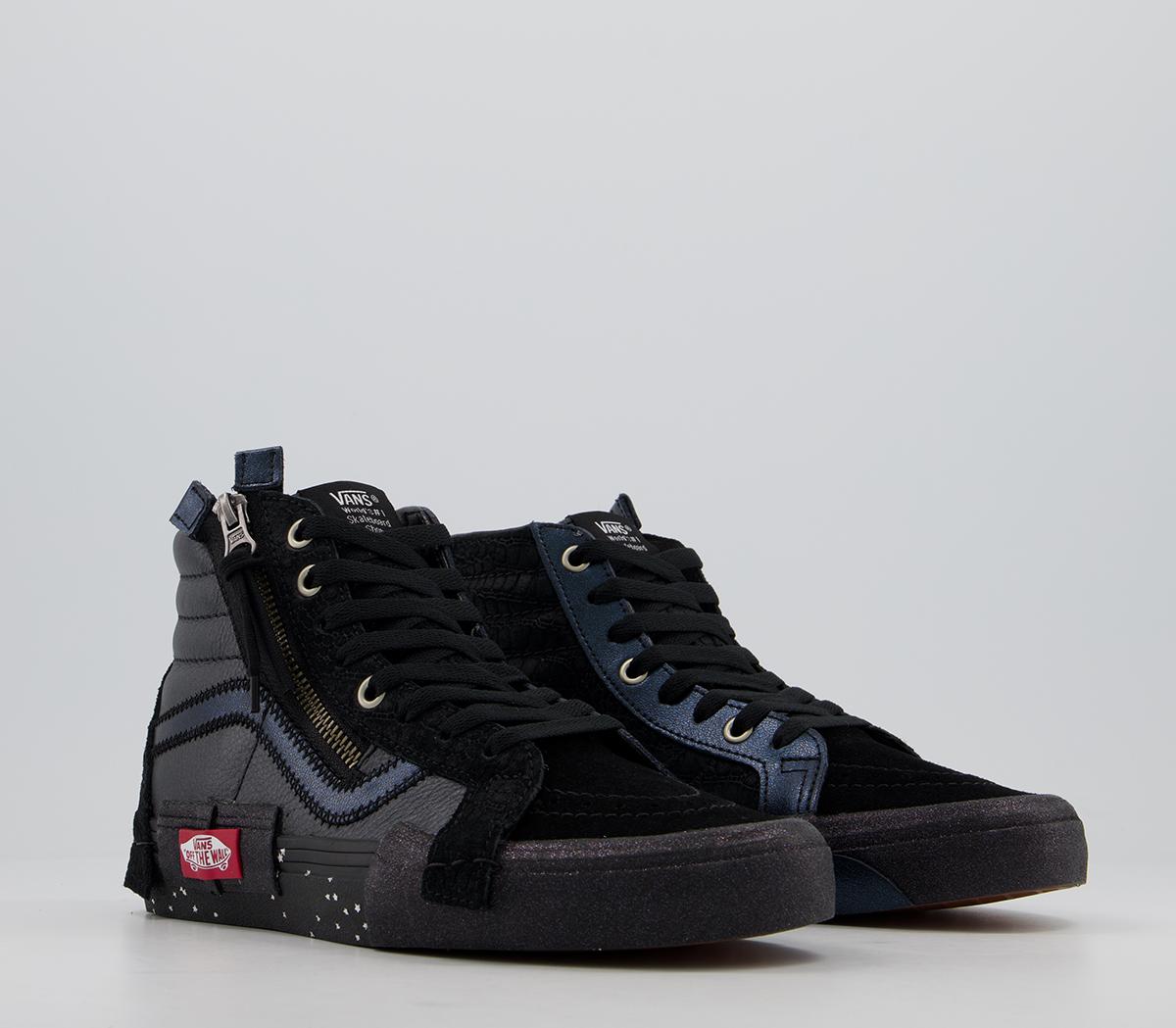 Vans Sk8 Hi Cap Trainers Vans Sk8 Hi Cap Trainers Black True White