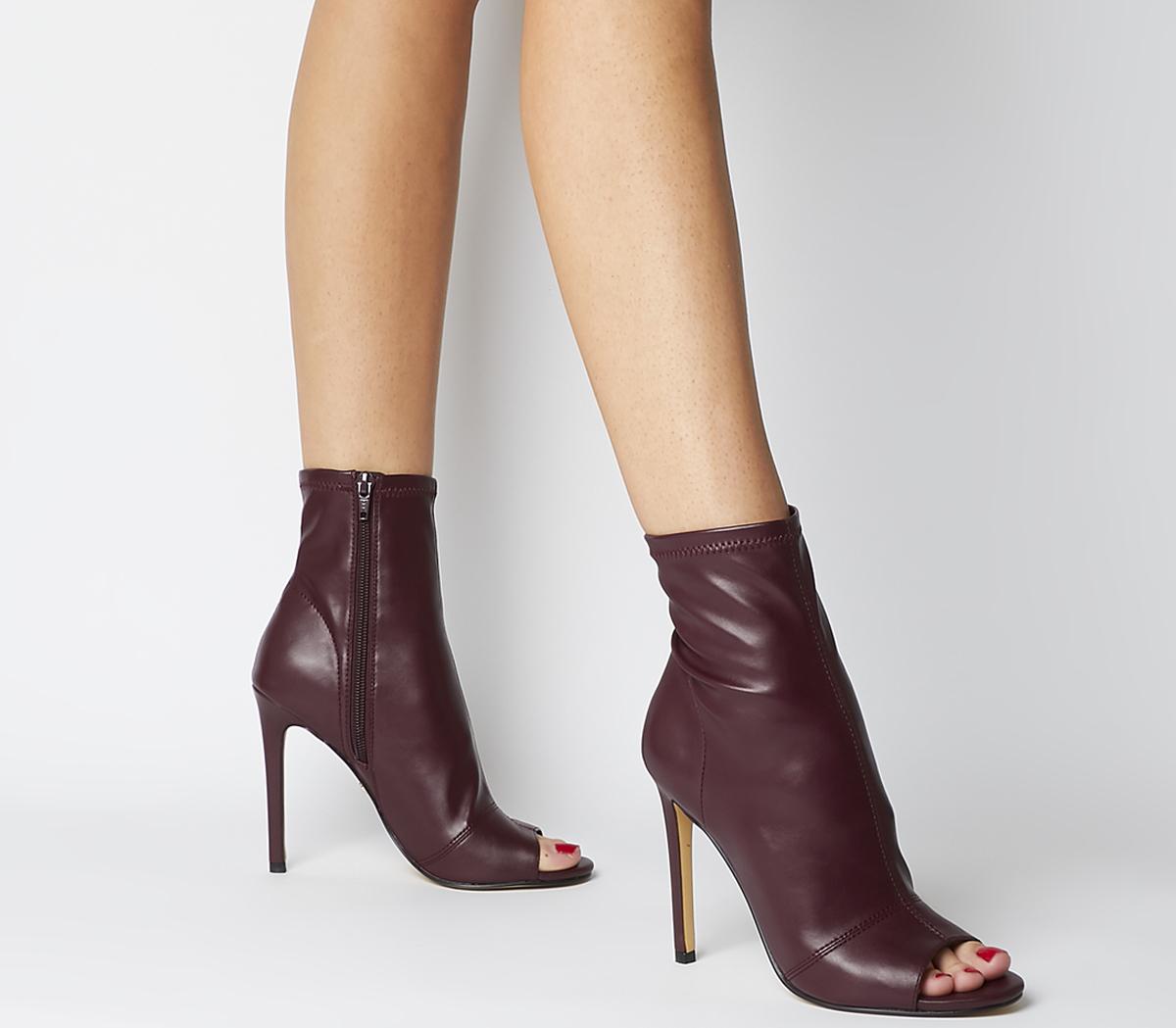 Cheap peep toe store booties