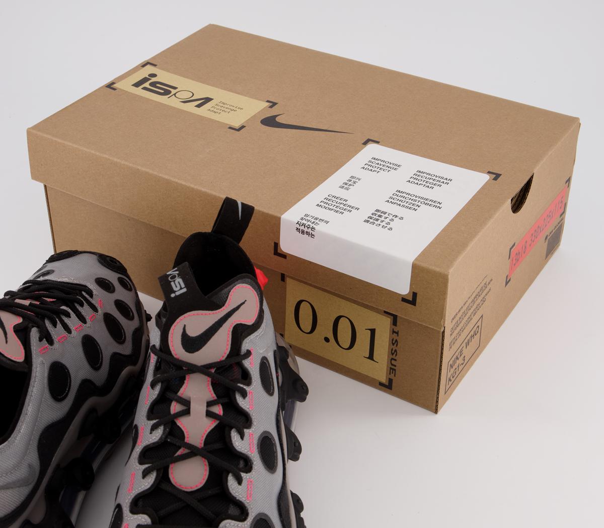 Nike Air Max 720 Ispa Trainers Metallic Silver Black Black Flash