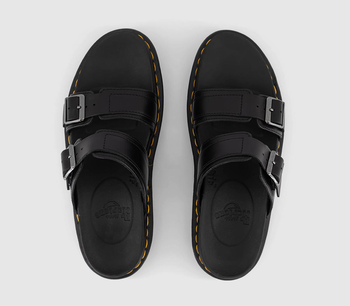 国内FREAK'S STORE限定 Dr.Martens MYLESSANDAL Dr. Martens Myles Black Brando Sandal, 5 Medium UK (US