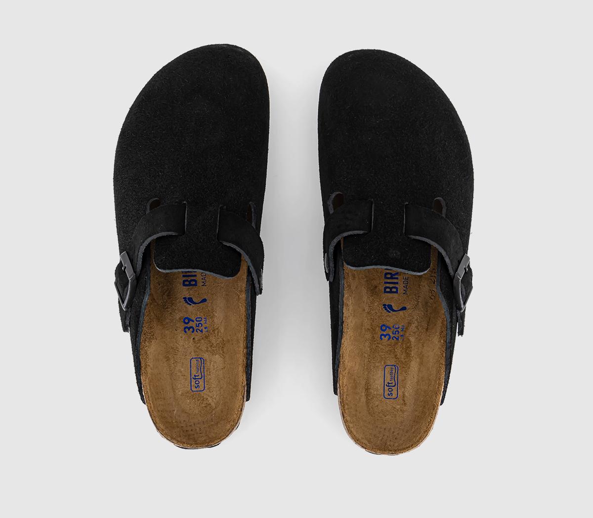 BIRKENSTOCK Boston Clogs Black - Flat Shoes for Women