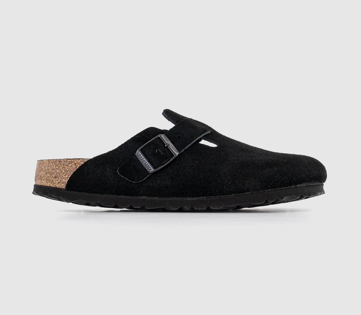 Birkenstock boston clog store black