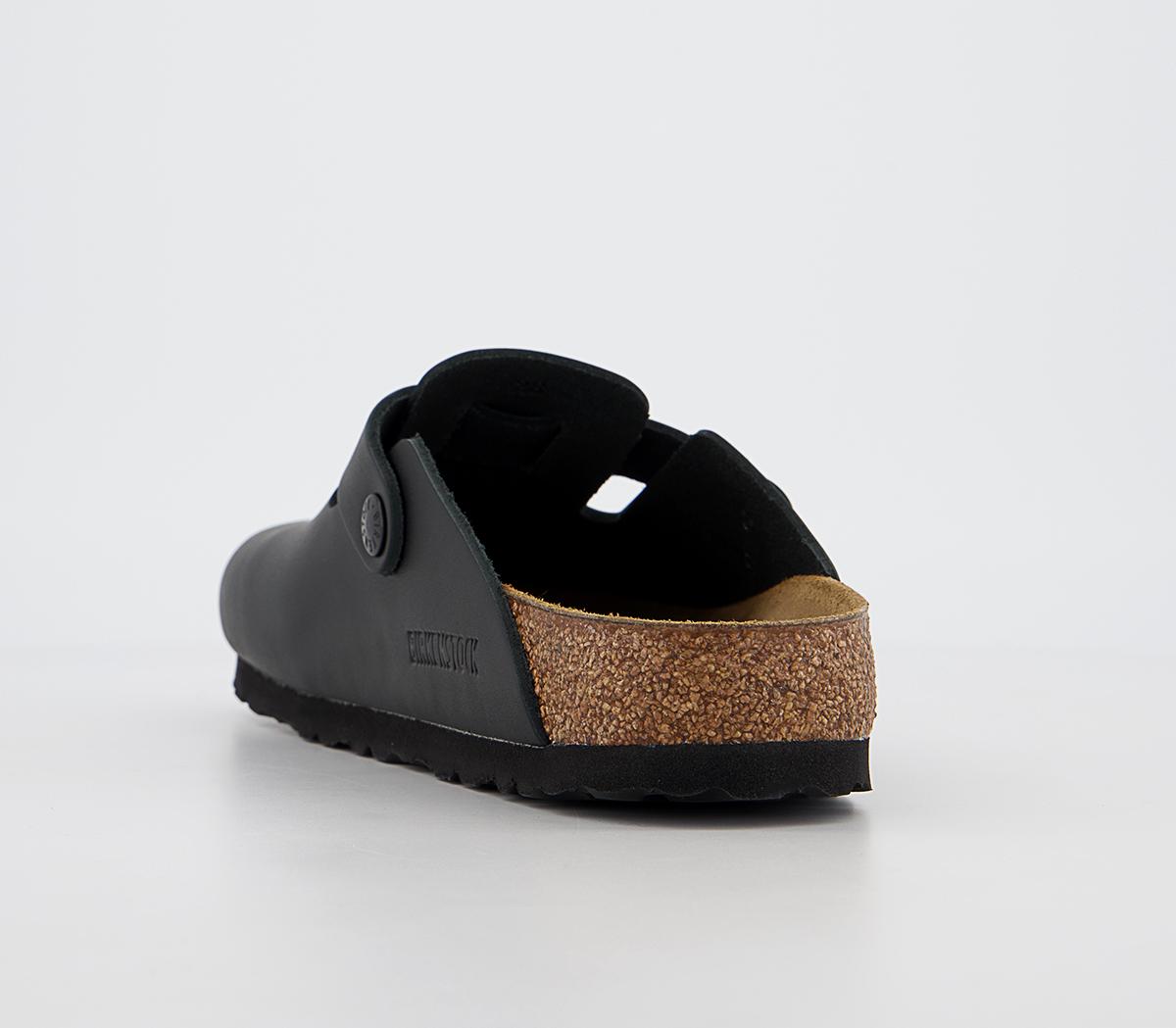 BIRKENSTOCKBoston Clogs BIRKENSTOCKBoston ClogsBlack Smooth Leather
